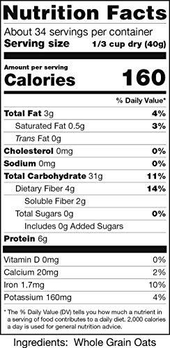 COACH'S OATS Coach's Oats 100% Whole Grain Oatmeal, 3 Pound