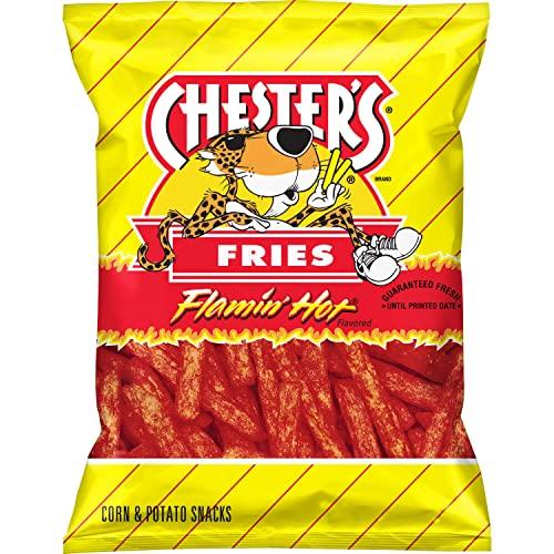 Chesters Chester's Flamin' Hot Fries Flavored Corn & Potato Snacks Bag, 5.25 Oz