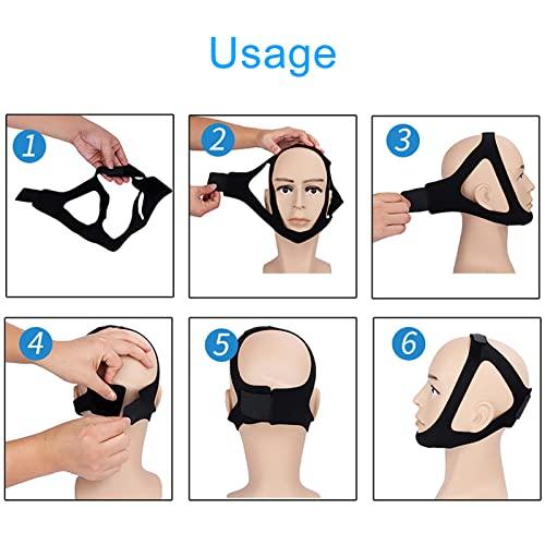 Mrisata Cpap Chin Strap 1382 Chin Strap Anti Snore Belt Apnea Jaw Support Solution Sleep