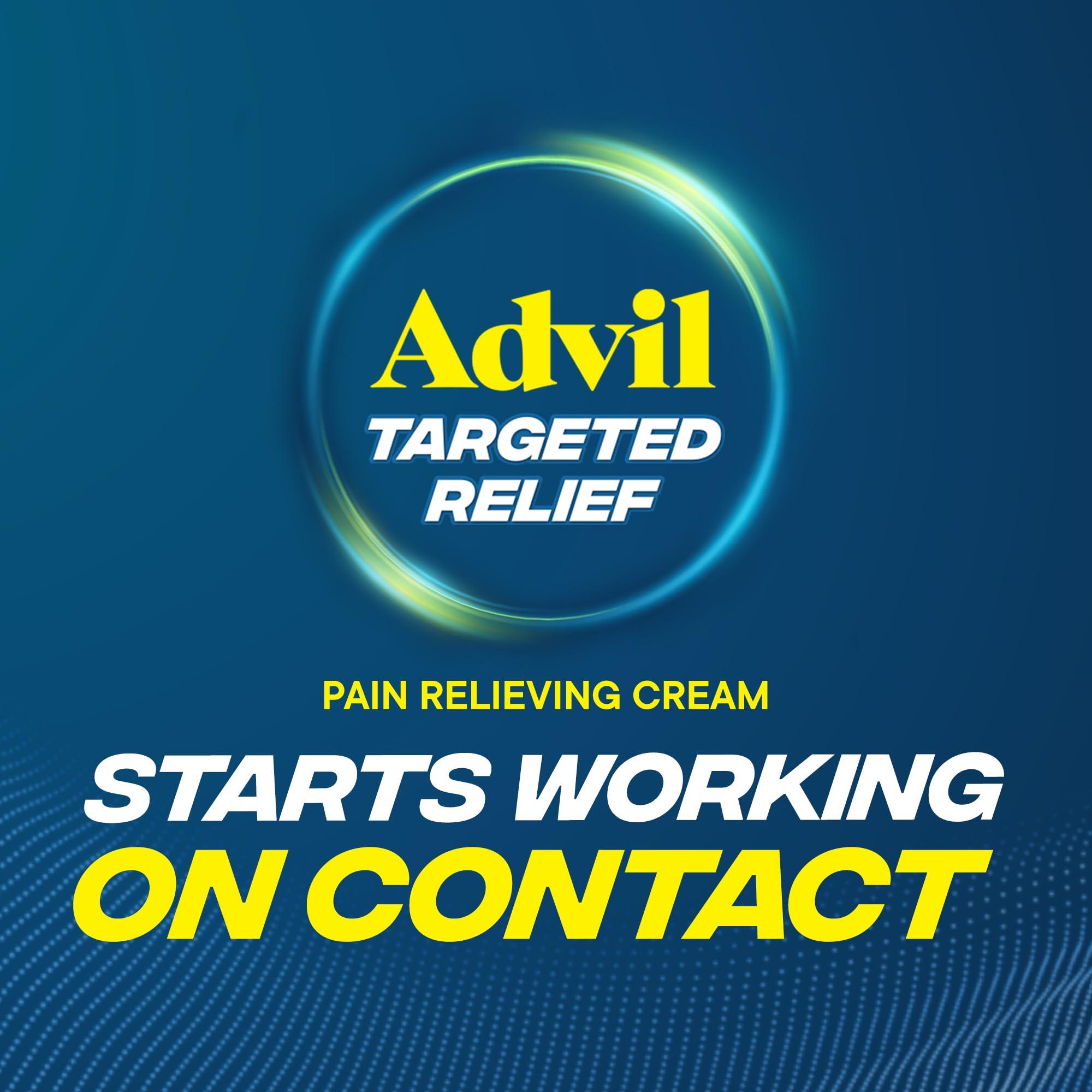 Advil Advil Targeted Relief Pain Relieving Cream, Up to 8 Hours of Powerful Relief of Minor Arthritis Pain, Joint Pain, Lower Back Pain and Muscle Pain - 2.3 oz