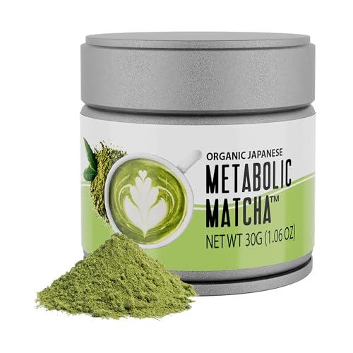 NaturalSlim NaturalSlim Metabolic Organic Matcha Powder Authentic Japanese Matcha Green Tea Powder - Antioxidant & Anti-Aging Pure Matcha Green Tea for Metabolism, Energy, and Concentration - 1.06 Oz