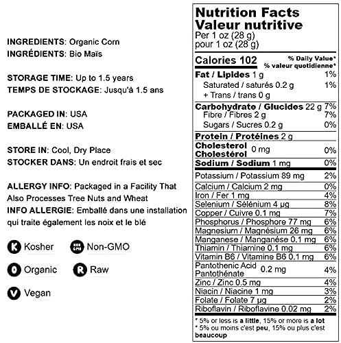 Food to Live Food to Live Organic Yellow Polenta, 20 Pounds - Non-GMO Yellow Corn Grits, Ground Cornmeal, Quick Cooking, Vegan, Kosher, Bulk, For Hot Cereal and Porridge. Low Sodium, Milled Maize, Corn Meal