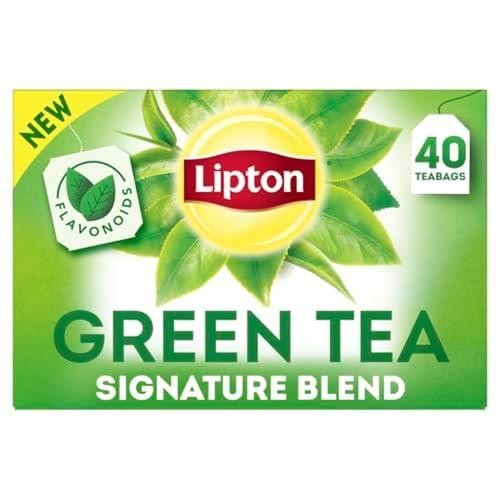 Lipton Lipton Signature Blend Green Tea Bags, Unsweetened Teabags for Hot or Iced Tea with Caffeine and Flavonoids, 240 Total Bags (40ct - Pack of 6)