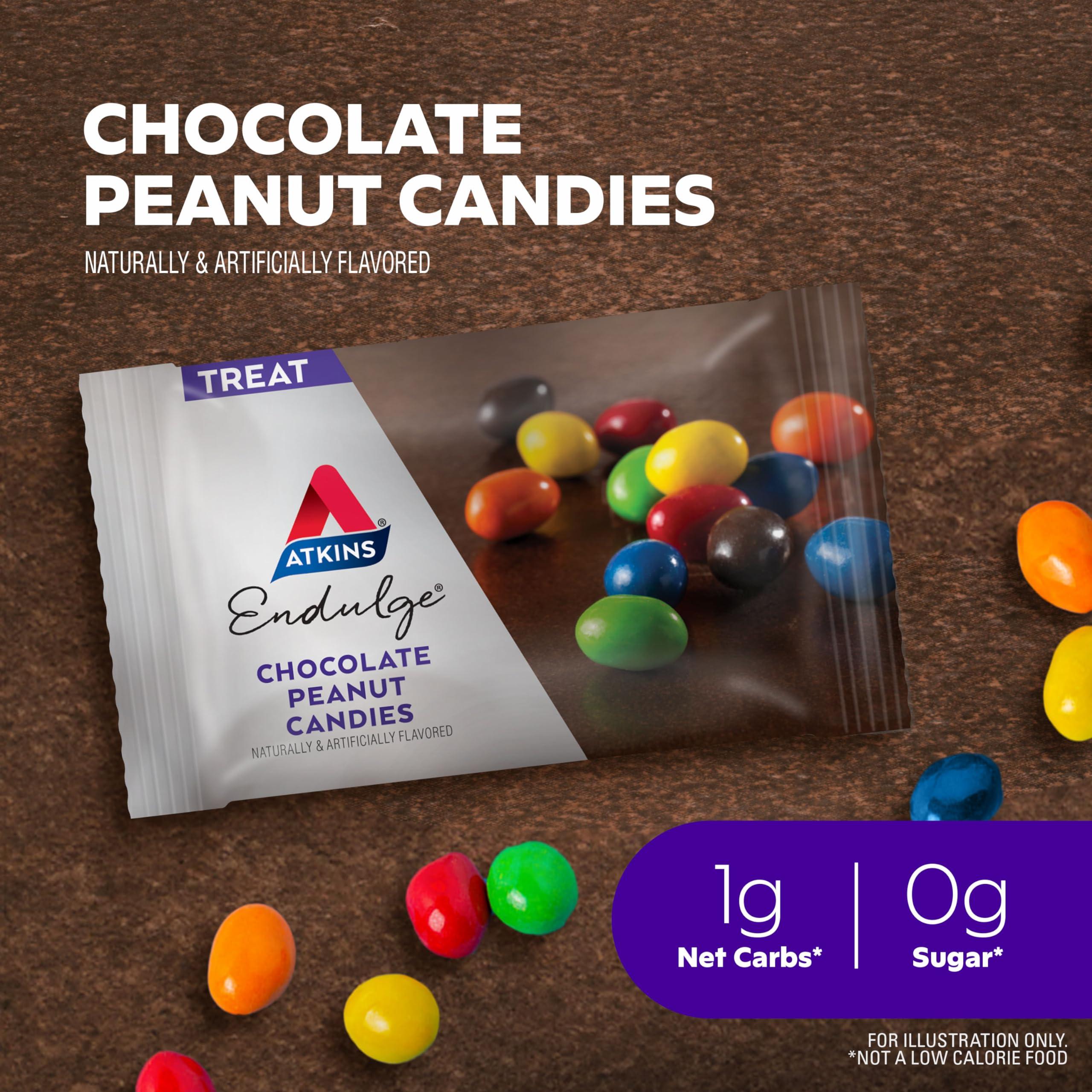 Atkins Atkins Endulge Chocolate Peanut Candies, Dessert Favorite, 0G Sugar, 16 Count