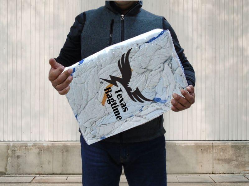 Texas Ragtime Texas Ragtime White Terry Bar Towels Bulk Industrial Grade Cloth Rags Multipurpose Cleaning, Staining for Restaurants, Home and Commercial (14 x 17) (8 Pounds)