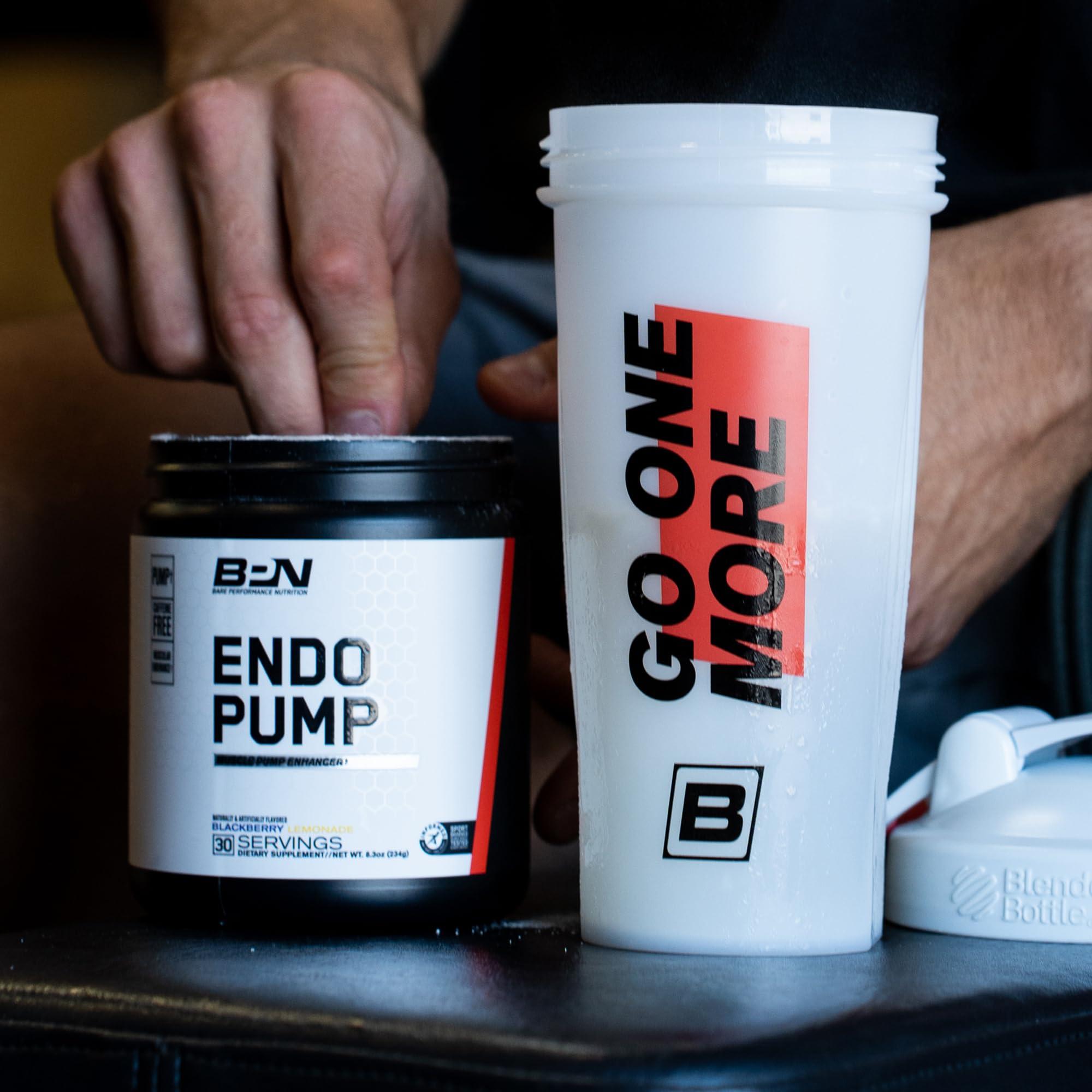 BARE PERFORMANCE NUTRITION BARE PERFORMANCE NUTRITION BPN Endo Pump Pre-Workout Muscle Pump Enhancer, Increased Blood Flow/Oxygen Transport to Muscles, Prickly Pear
