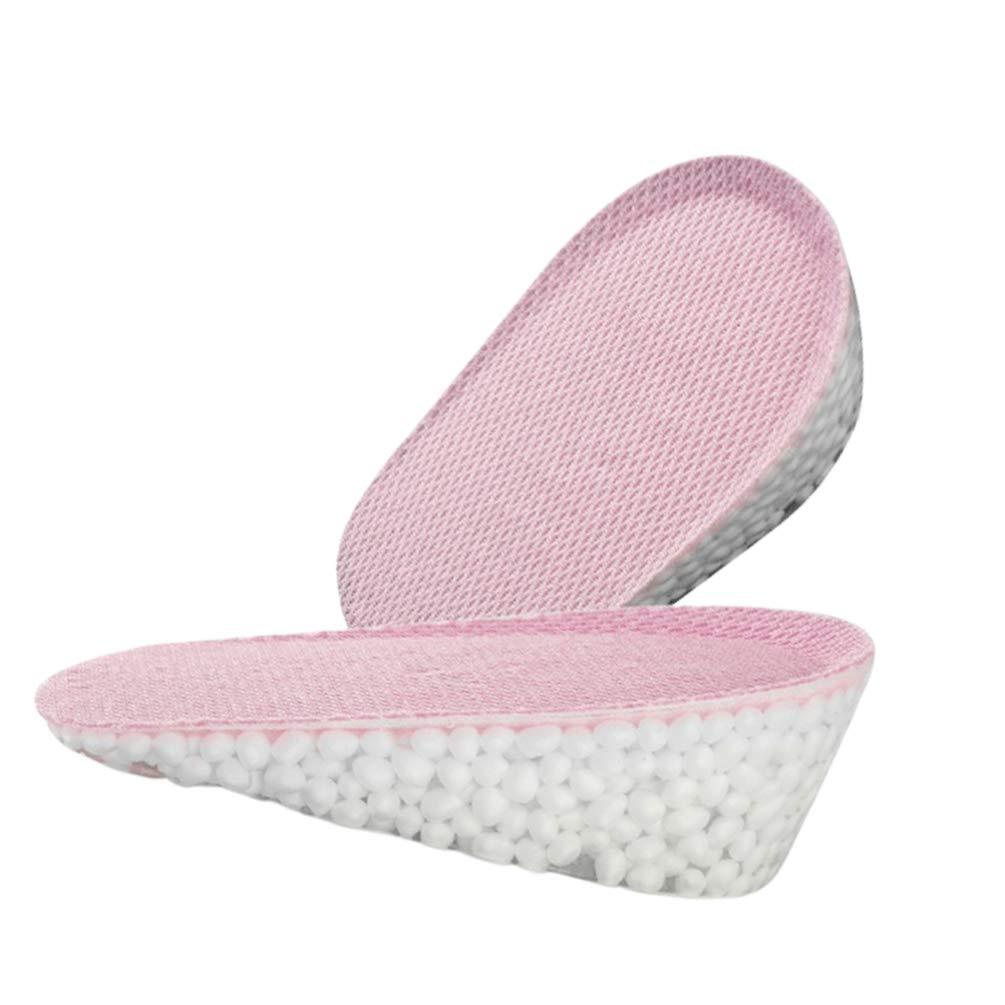 EXCEART Exceart 1 Pair Half Insoles Silicone Insole Shoe Lift Inserts Heels Lift Inserts Height Lift Pad Elevator Insoles Wooden Dustpan and Brush Half Pad High Heel Pink Men and Women