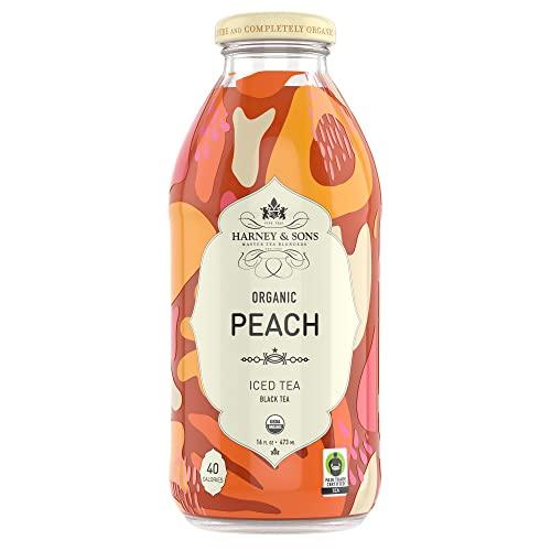 Harney & Sons Harney & Sons Iced Tea, Peach Black, 16 Fl Oz (Pack of 12)