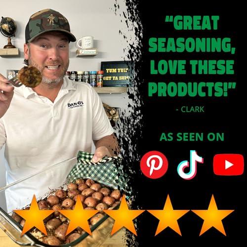 Dan-O\'s Dan-O\'s Original Seasoning - Great on Chicken, Meats, Veggies - All-Purpose, All-natural, Sugar Free, Zero Calorie, Savory Seasoning for Cooking Anything, marinade, rub, dips - Medium bottle (8.9 oz)
