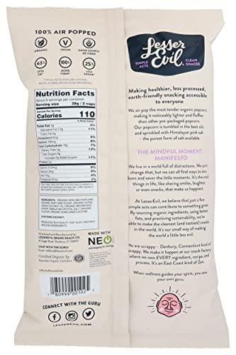 Lesserevil Lesser Evil Organic Himalayan Sweetness Popcorn, Gluten Free, Non GMO, 6.4 Ounces (Pack Of 12)