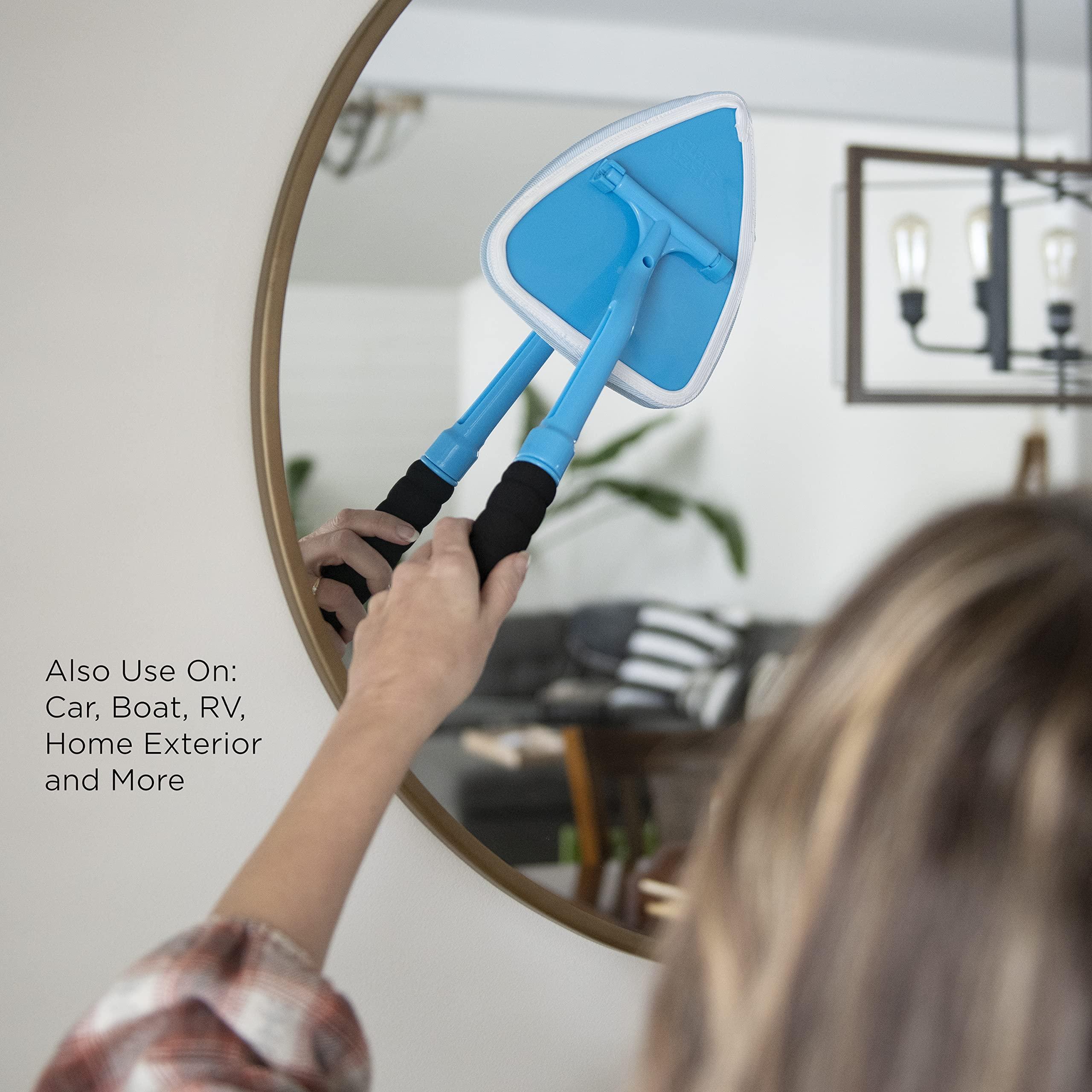 GlassMaster Pro Glass Master Pro Glass and Surface Cleaner - Cleaning Supplies with Microfiber Cleaning Cloth, Household Cleaning, Window Cleaner with Extra Bonnets