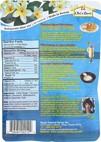 Kauai Tropical Syrup, Inc Kauai Tropical Syrup Hawaiian Coconut Syrup and Delights, 4 Ounce