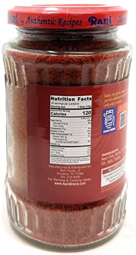 Rani Brand Authentic Indian Products Rani Dry Garlic Chutney 10.5oz (300g) Glass Jar, Ready to Eat ~ All Natural | No Preservatives | Vegan | Gluten Free | NON-GMO | No Colors | Indian Origin