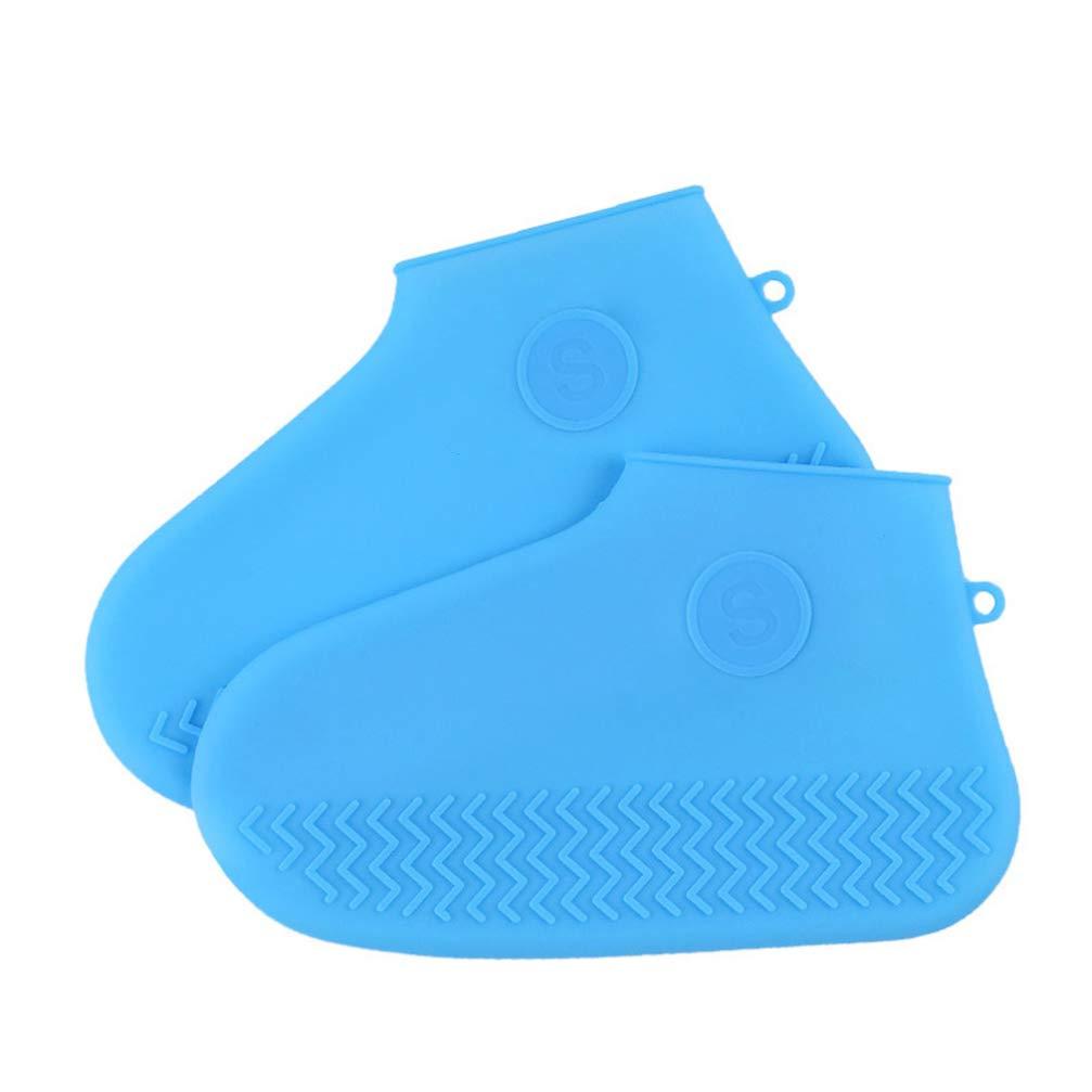 Healifty Healifty 1 Pair Shoe Covers for Rain Shoes Cover Silicone Shoe Covers Rainproof Shoe Protectors Anti-Slip Shoe Cover Rainproof Overshoes Silicone Shoes Case Rain Boots Women\'s Emulsion