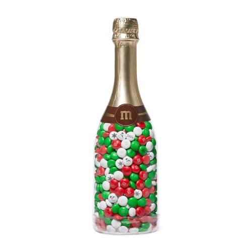 M&M\'S WORLD M&MS Holiday Gift Bottle in Snowflake Tube, Unique Holiday Gift filled with Pre-Designed M&MS Holiday Candies