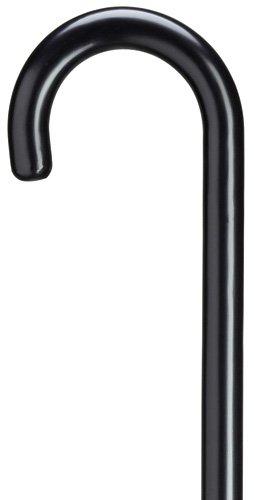 HARVY Unisex Round Nose Crook Cane Black -Affordable Gift! Item #DHAR-9003208