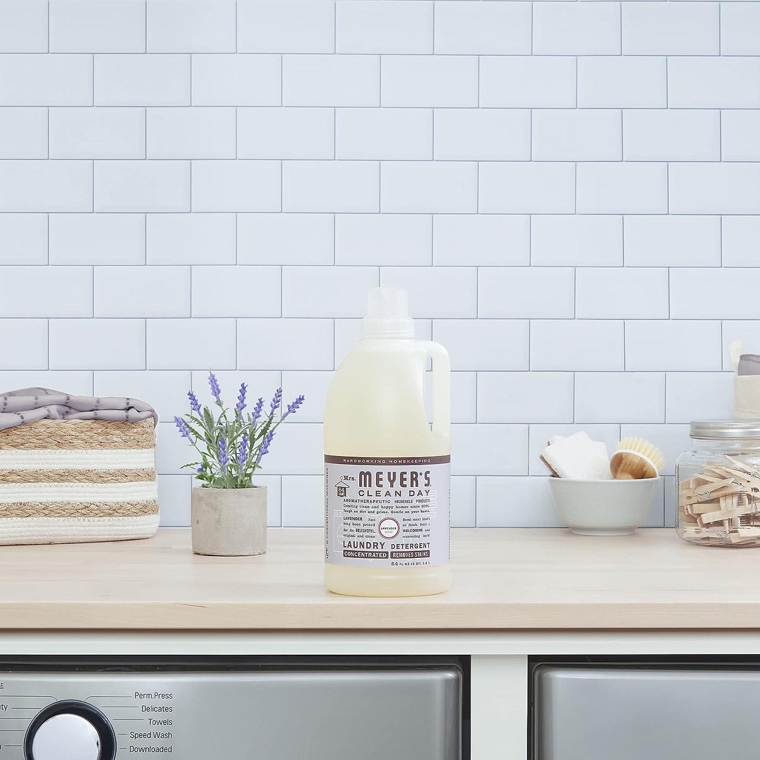 MRS. MEYER'S CLEAN DAY Mrs. Meyers Clean Day Lavender Laundry Detergent Concentrated Loads Per Bottle (64 Fl Oz (Pack of 4))