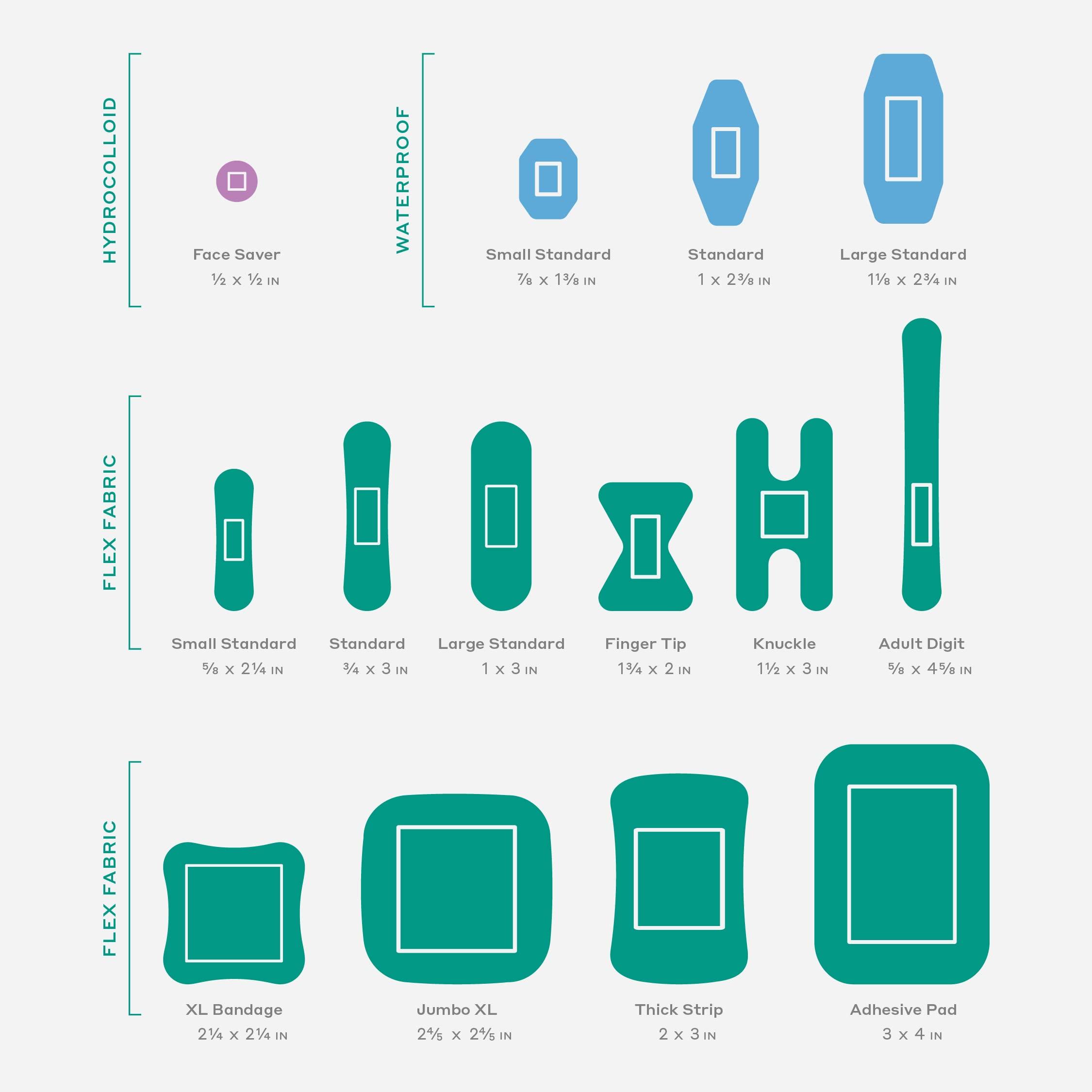 Welly Welly Bandage Refill Ready Pack | Adhesive Flexible Fabric Bandages | Bulk Assorted Shapes and Patterns for Minor Cuts, Scrapes, and Wounds - 200 Count