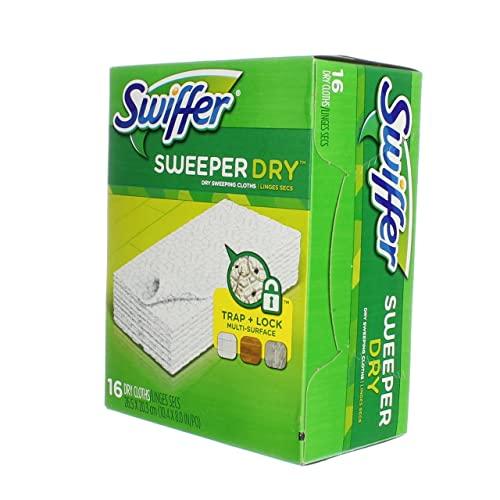 Swiffer Swiffer Dry Sweeping Disposable Cloths 16 ct (Pack of 12), Natural, 12