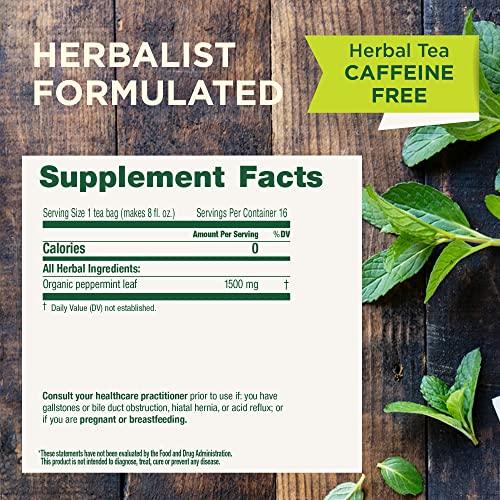 Traditional Medicinals Traditional Medicinals Tea, Organic Peppermint, Soothes Your Belly, Refreshing & Minty, 48 Tea Bags