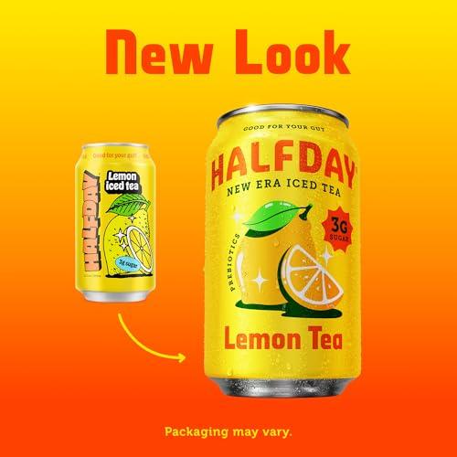 Halfday Halfday Prebiotic Lemon Iced Tea, 12 Fl Oz Can