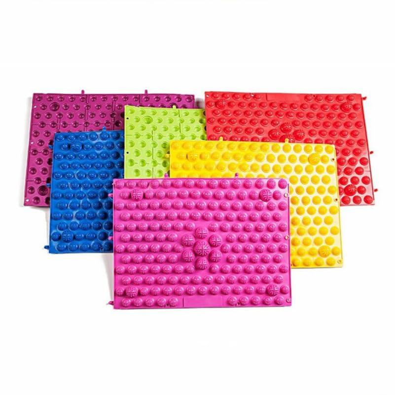 Healifty Healifty Reflexology Foot Mat Healthy Reflexology Foot Mat Foot Massage Pad Toe Pressure Relief Acupoint Mat for House Office 2pcs