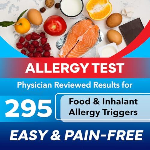 Better Life Science Comprehensive at-Home Food and Environmental Allergy Test Kit with 295 Triggers for Adults and Kids, Easy and Pain-Free Testing for Accurate Results