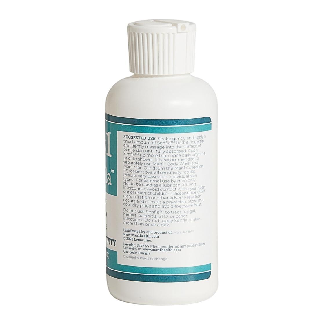 Man1 Man Oil Man1 Senfla: Restore Penile Sensation. Formulated for Men Who Have Experienced Diminished Sensitivity. Enhance and Maintain Penis Feeling and Bring Back The Spark in Your Life
