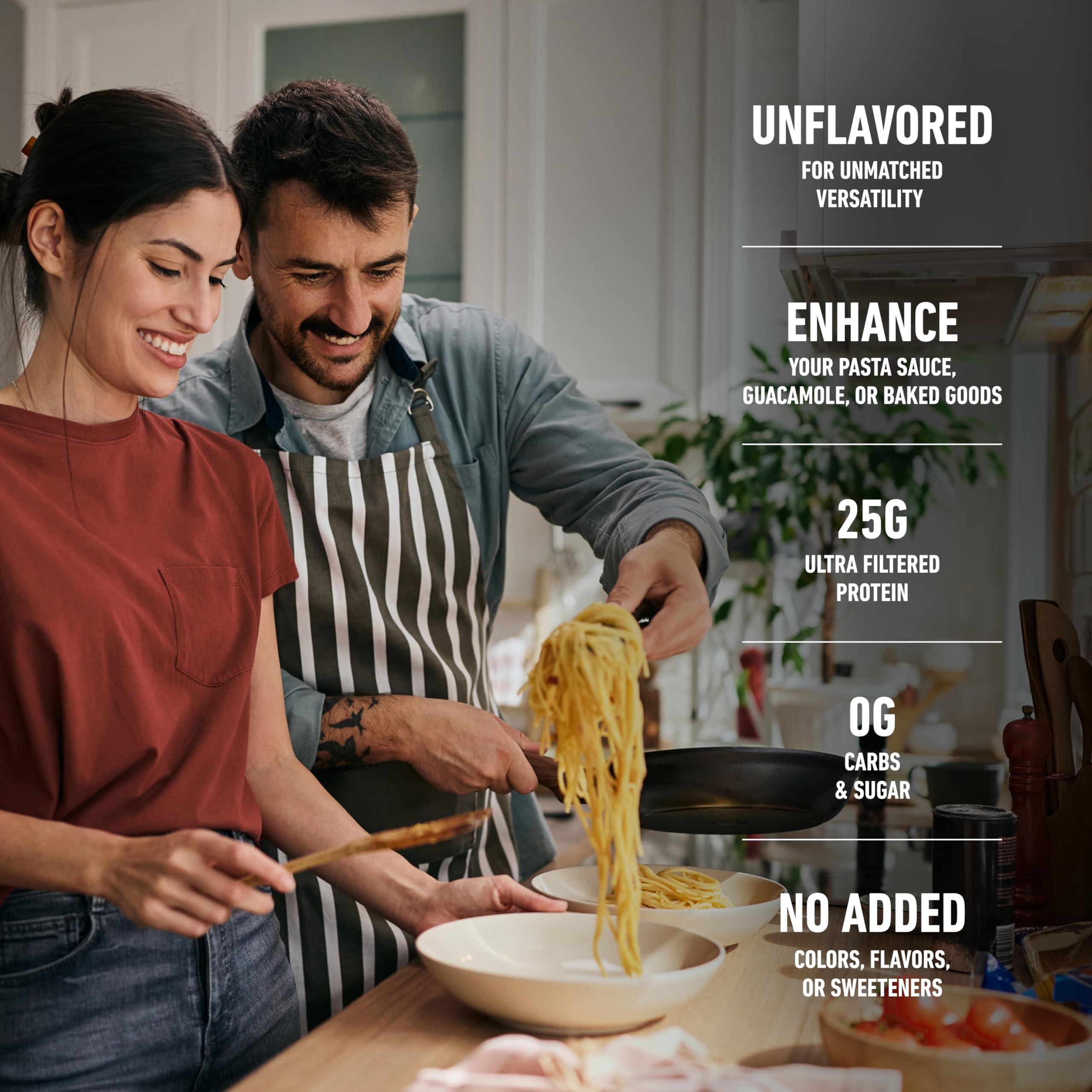 Isopure Isopure Zero Carb 100% Pure Whey Isolate Protein Powder, Lactose Free, Gluten Free, With Vitamins, Unflavored, 25g Protein Per Serving, 1 Lb, 16 Servings (Packaging May Vary)