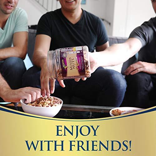 Planters PLANTERS Deluxe Salted Mixed Nuts, Party Snacks, Plant-Based Protein (34oz + 15.25oz)