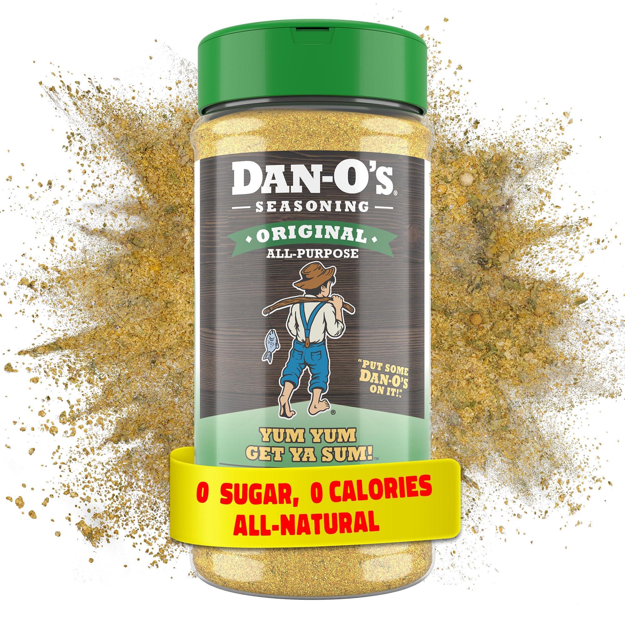 Dan-O\'s Dan-O\'s Original Seasoning - Great on Chicken, Meats, Veggies - All-Purpose, All-natural, Sugar Free, Zero Calorie, Savory Seasoning for Cooking Anything, marinade, rub, dips - Medium bottle (8.9 oz)