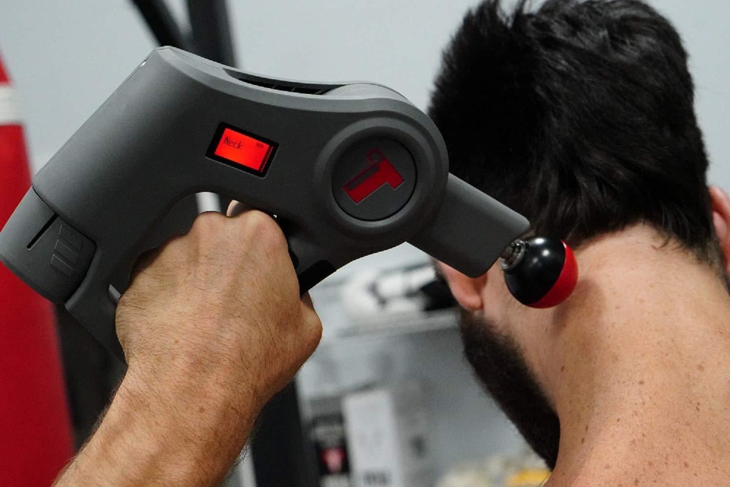 TIMTAM TimTam Handheld Percussion Deep Tissue Power Massager Pro for Full Body Muscle Recovery with 5 Programmed Settings and Travel Bag