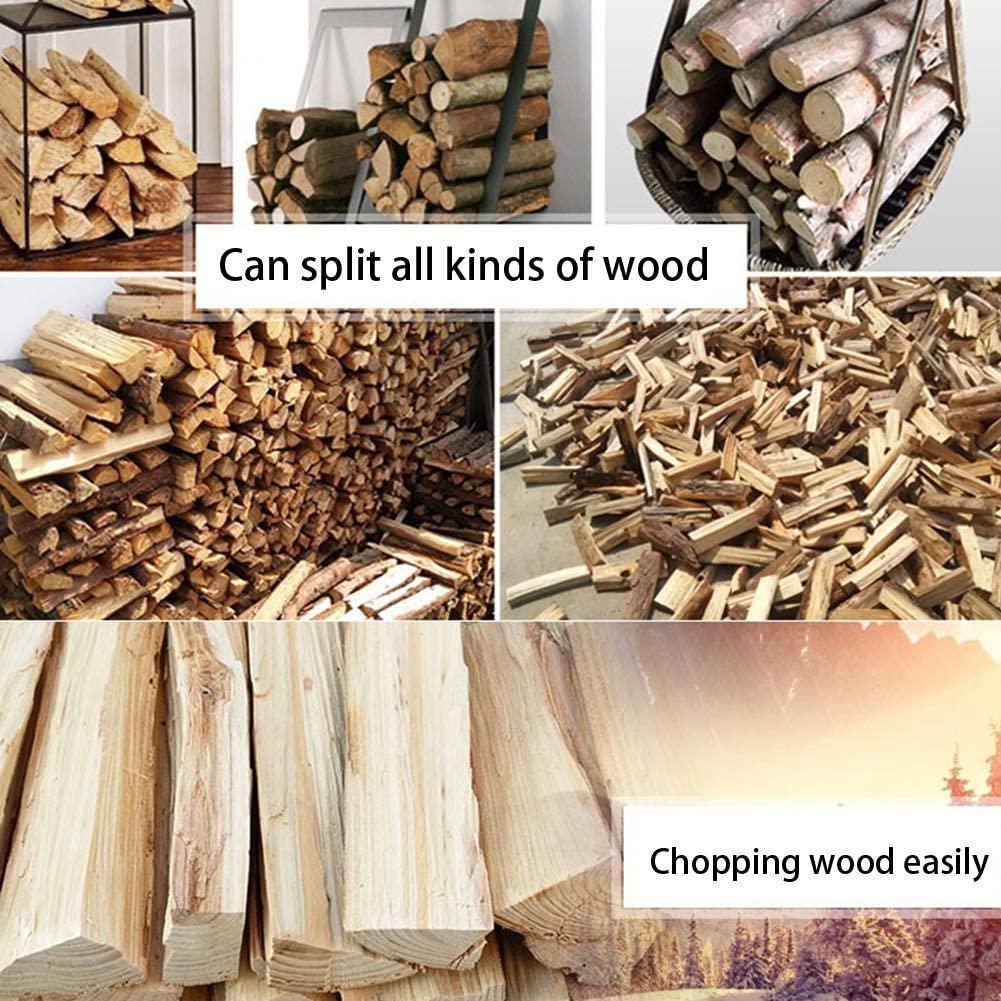 Hilitand Hex Shank Firewood Drill Bit Wood Splitter, 1.3in High Hardness Splitting Cone Reamer Punch Drilling Tool for Family Outdoor Camping Farm