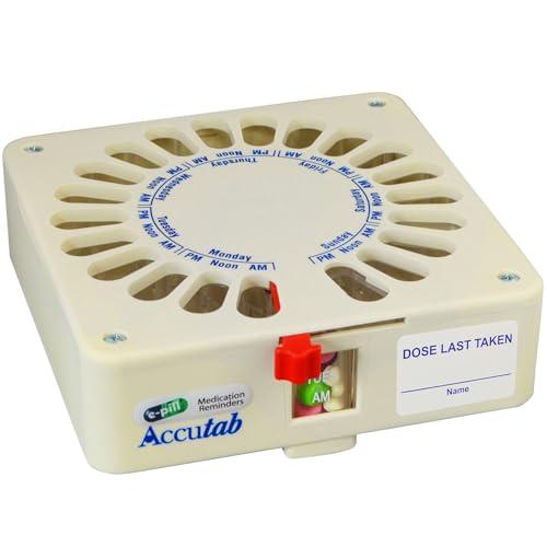 e-pill Medication Reminders e-Pill Accutab Weekly Pill Dispenser - Large Capacity, 3 Times Daily Pill Organizer
