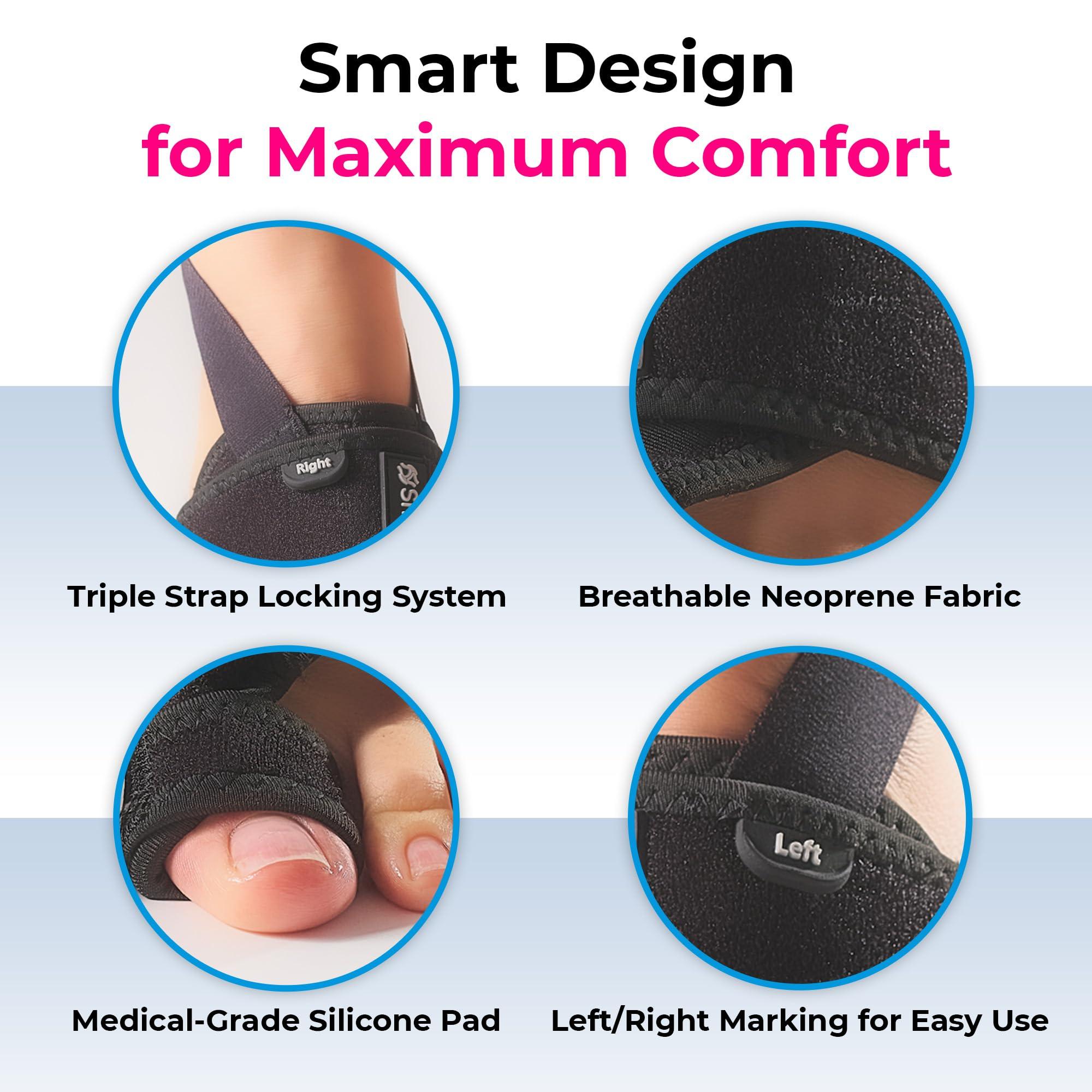 ShrooFit Effective Bunion Corrector for Women and Men | Relieve Pain, Straighten Toes, and Correct Bunions | Orthopedic Toe Straightener | Best Bunion Corrector for Lasting Relief