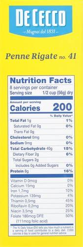 De Cecco De Cecco Penne Rigate Pasta, 16 Oz (Pack of 3)