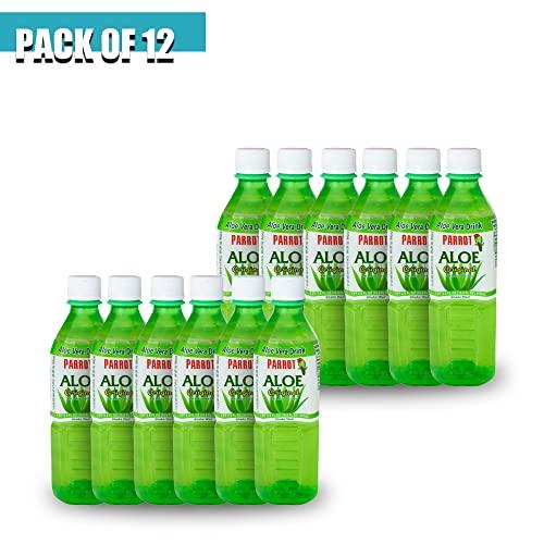 PARROT Parrot Brand Aloe Vera Juice Drink Original Flavor 500mL 16.9 fl.oz. (Pack of 10)