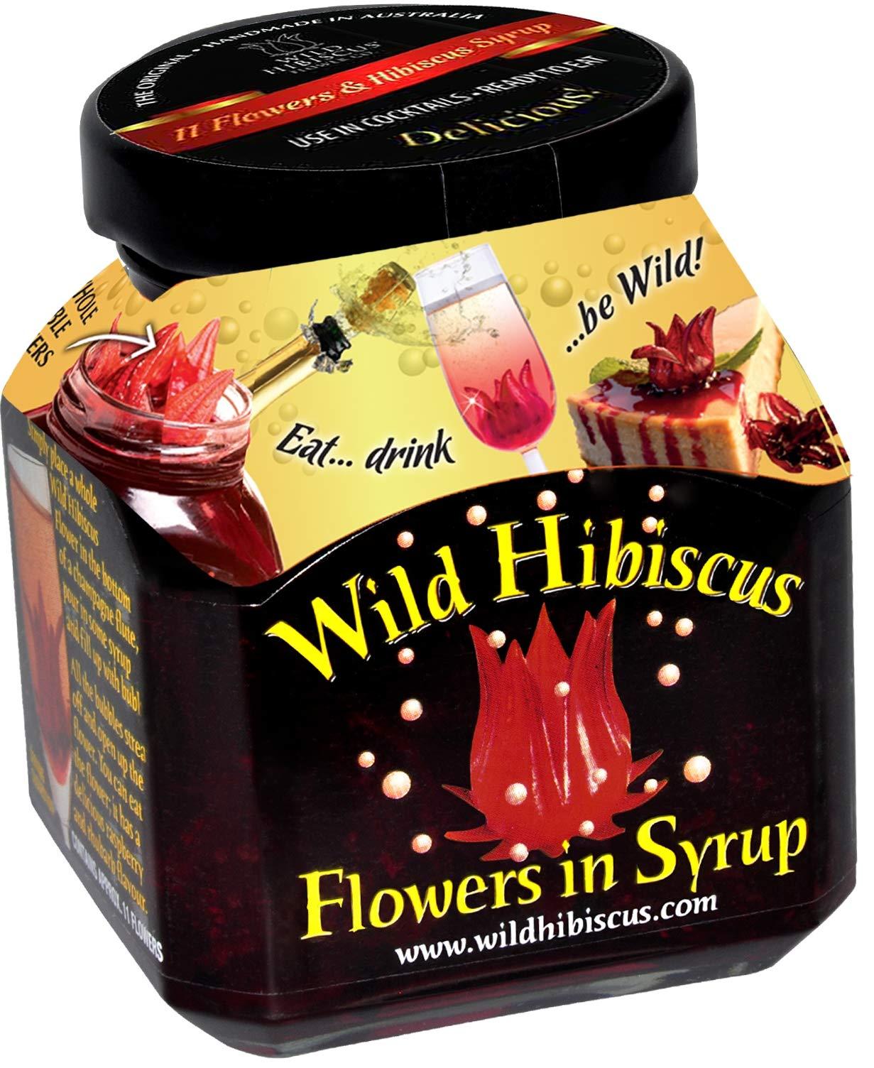 Cavalrywolf Wild Hibiscus Flowers in Syrup - 8.8 oz (250 g)