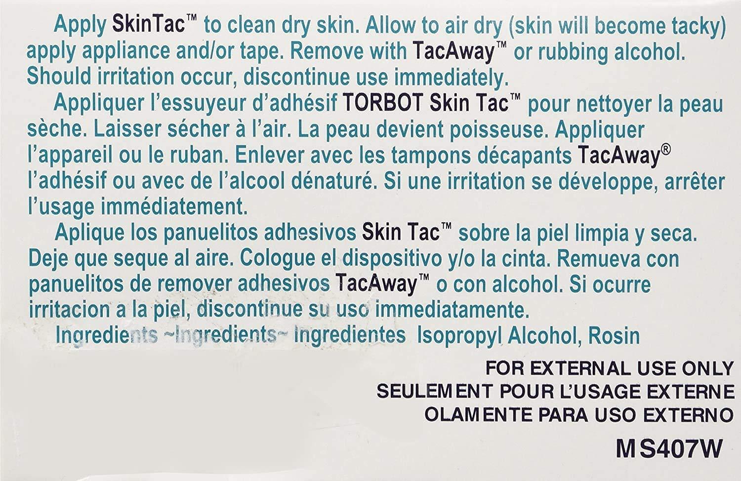 Skin-Tac Skin-TacTM Adhesive Barrier Wipes (50 Count), 3-Pack