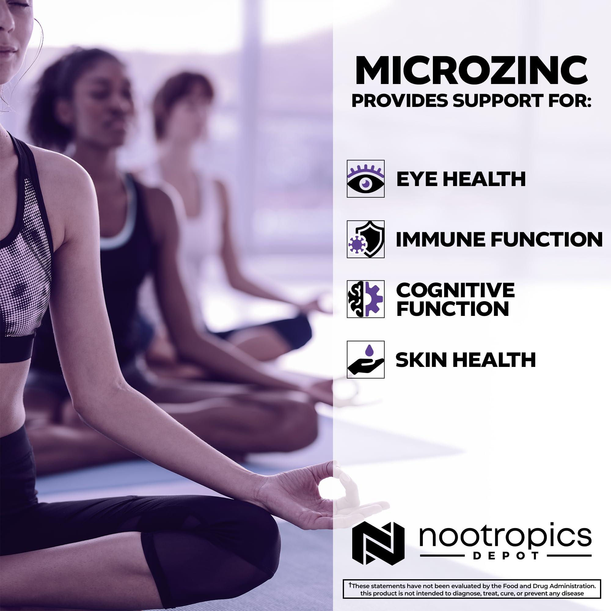Nootropics Depot Nootropics Depot MicroZinc Capsules | 20mg | Optimized Zinc Supplement | 30 Count