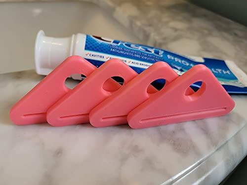 Znet3D Toothpaste Tube Squeezer Dispenser - Tube Squeezer for Creams, Paint Tube, Cosmetics, Hand Cream - (4 Pack) - Znet3D (Blue)