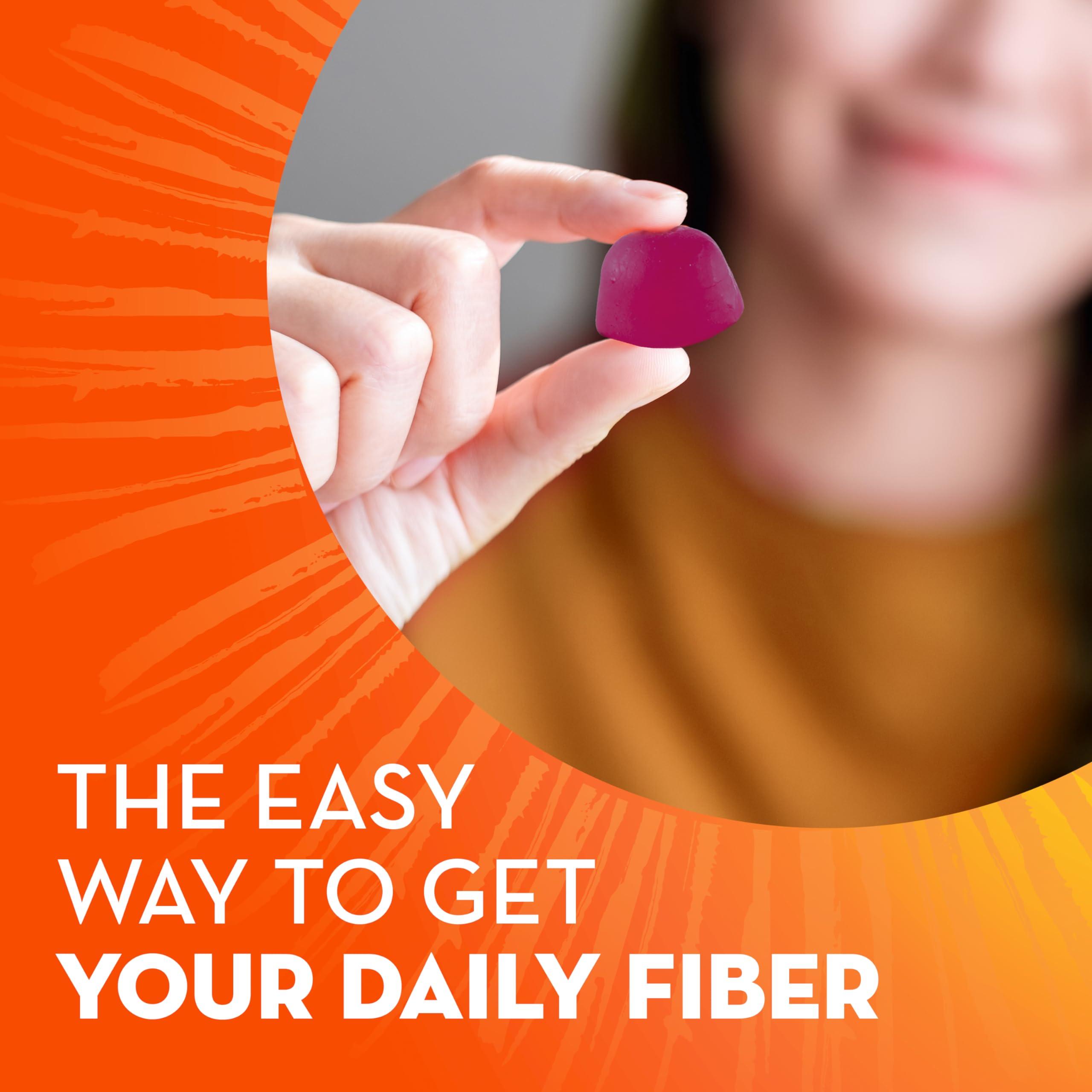 Metamucil Metamucil Fiber Supplement Gummies with Probiotics for Bloating Relief, No Sugar Added Strawberry Kiwi BlackBerry Flavors, 5g Prebiotic Plant Based Fiber Blend, 90 Count