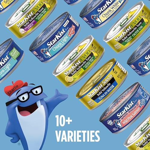 StarKist StarKist Chunk Light Tuna in Water, 5 oz (4 Pack) Canned Tuna Fish, Wild Caught, Gluten Free, Ready to Eat, Perfect for Salads, Keto Meals and Snacks, with 20g Protein & 90 Calories Per Serving