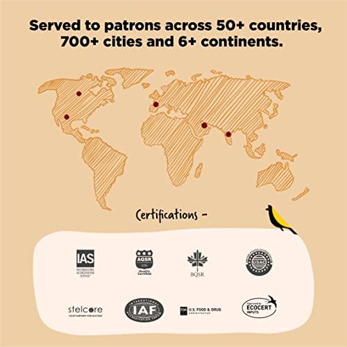 AMOREARTH - NATURAL.HEALTHY.FRESH Two Brothers Organic Farms - Grass Fed A2 Ghee 16 Fl Oz (500ml) | Clarified Butter | Cultured, Desi Gir Cow Ghee | Pasture Raised on Certified Organic Farm | Non-GMO, Lactose-Free, Keto Friendly | Made from Whole Curds in Small Batches | Glass Jar