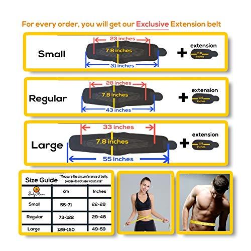 BodyMoves BodyMoves Back Brace Lumbar Support(LARGE) for Men and Women with Dual Adjustable Straps and Extension Belt -Lower Back Pain relief,Spasm,Strain,Herniated Disc,Sciatica,Scoliosis,Lifting ,better back