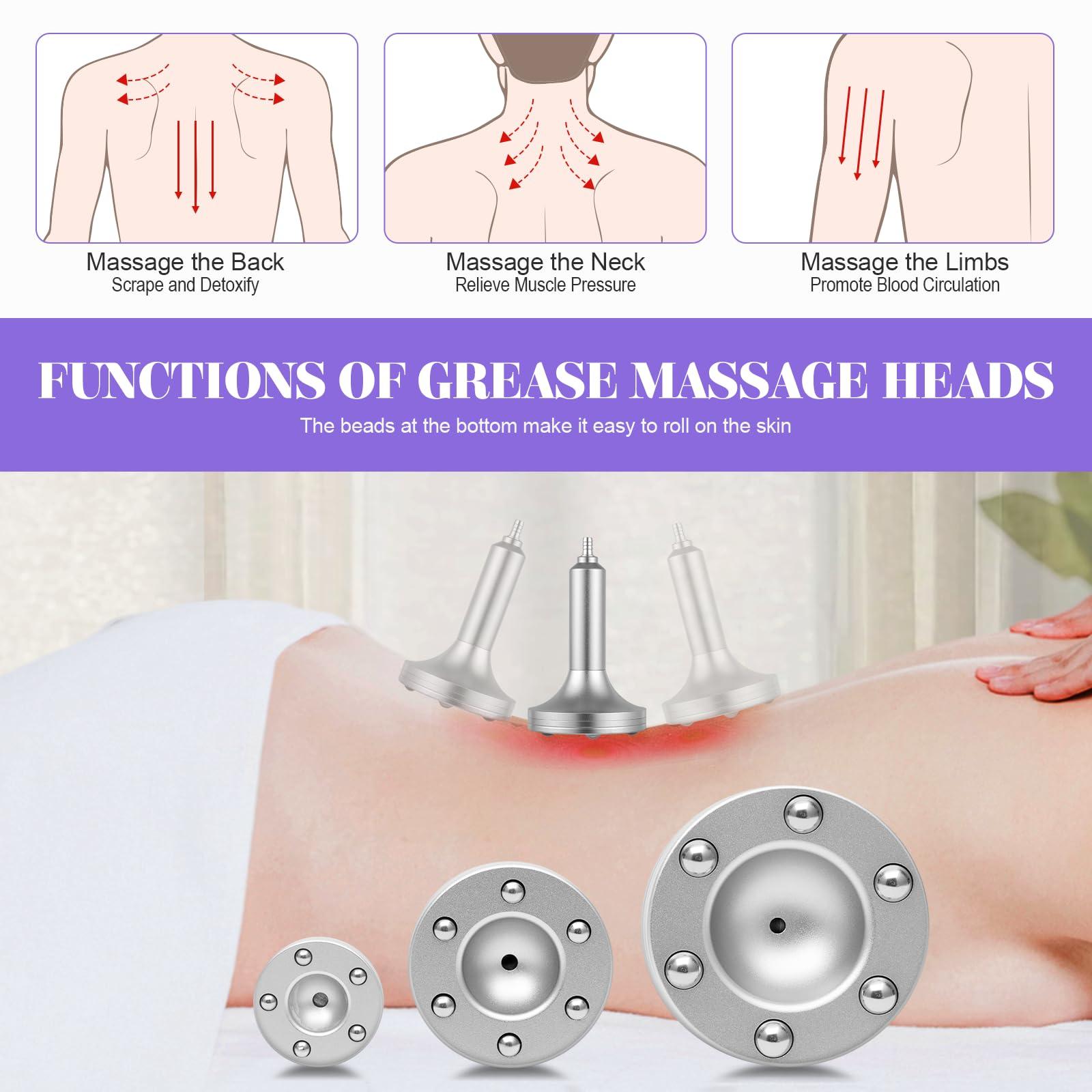 Knwigoe Knwigoe Vacuum Therapy Machine Multifunctional Back Message Machine Body Shape Massager Cupping Machine Set with 24pcs Vacuum Cups and 3 Pumps for Butt Lifting (Max Suction 70cmhg)