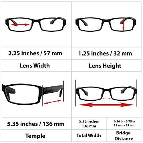 Eyekepper Eyekepper Bendable Titanium Memory Reading Glasses Men Women Half-Rim Readers (Gold,+2.00)