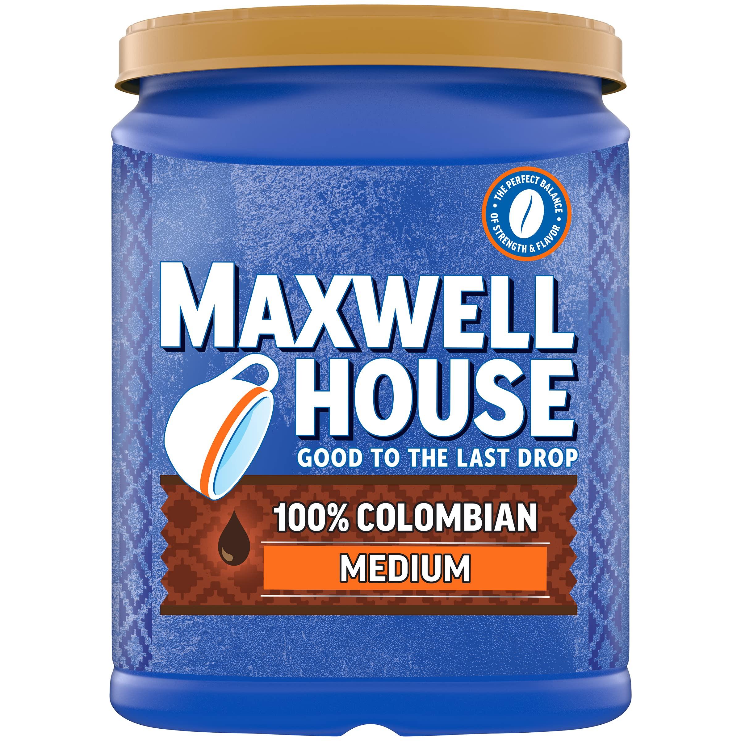 MAXWELL HOUSE Maxwell House 100% Colombian Medium Roast Ground Coffee (37.7 oz Canister)