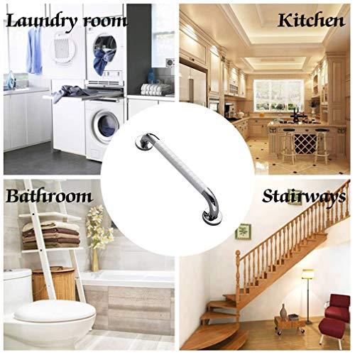TenNuoDa Grab Bar Bathroom Safety Hand Rail 22-Inch Chrome Grab Bars for Bathtubs and Showers, 304 Stainless Steel Handrail with Nylon Handle Grab Bars for , Handicap Rails Elderly Children Grab Bars Armrest C