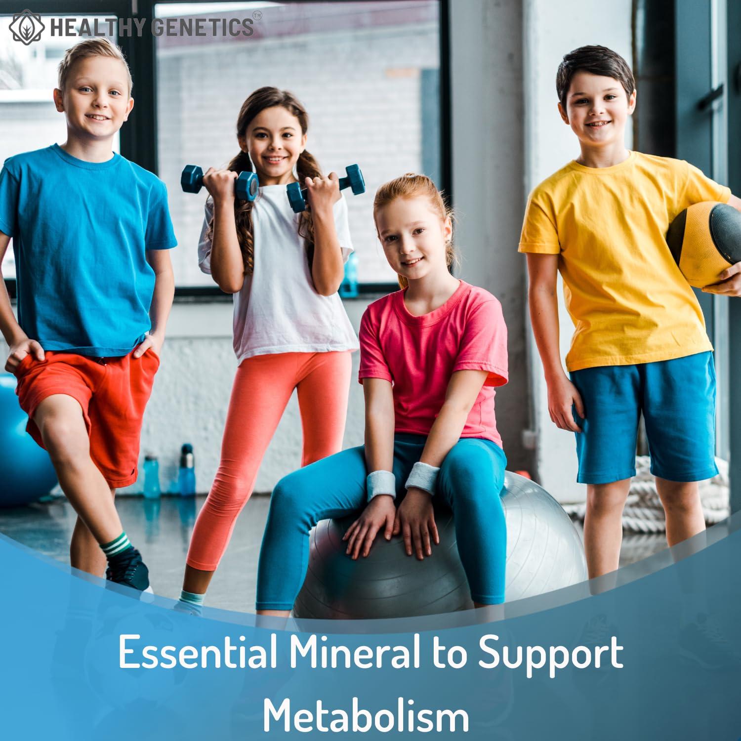 Healthy Genetics Ionic Liquid Zinc Drops for Kids | 30 Day Supply | Zinc Sulfate | Immunity, Mood, Brain Thyroid | 2 Oz